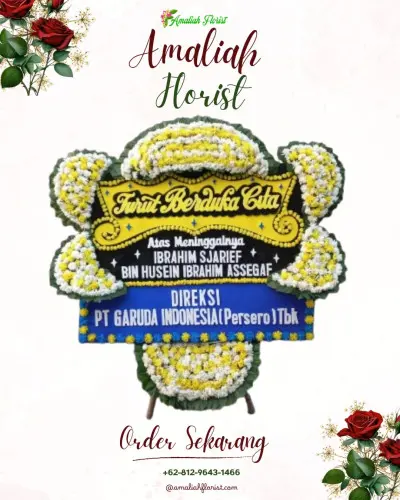 Papan Bunga Duka di Makasar